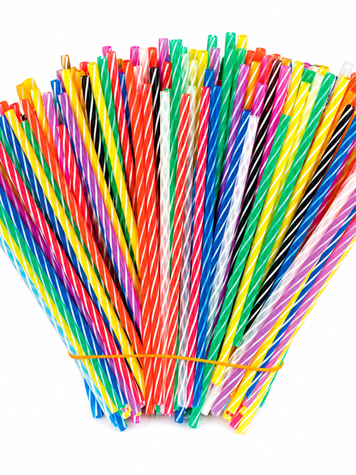 Paie colorate 500 bucati - Paie Colorate 500 bucati